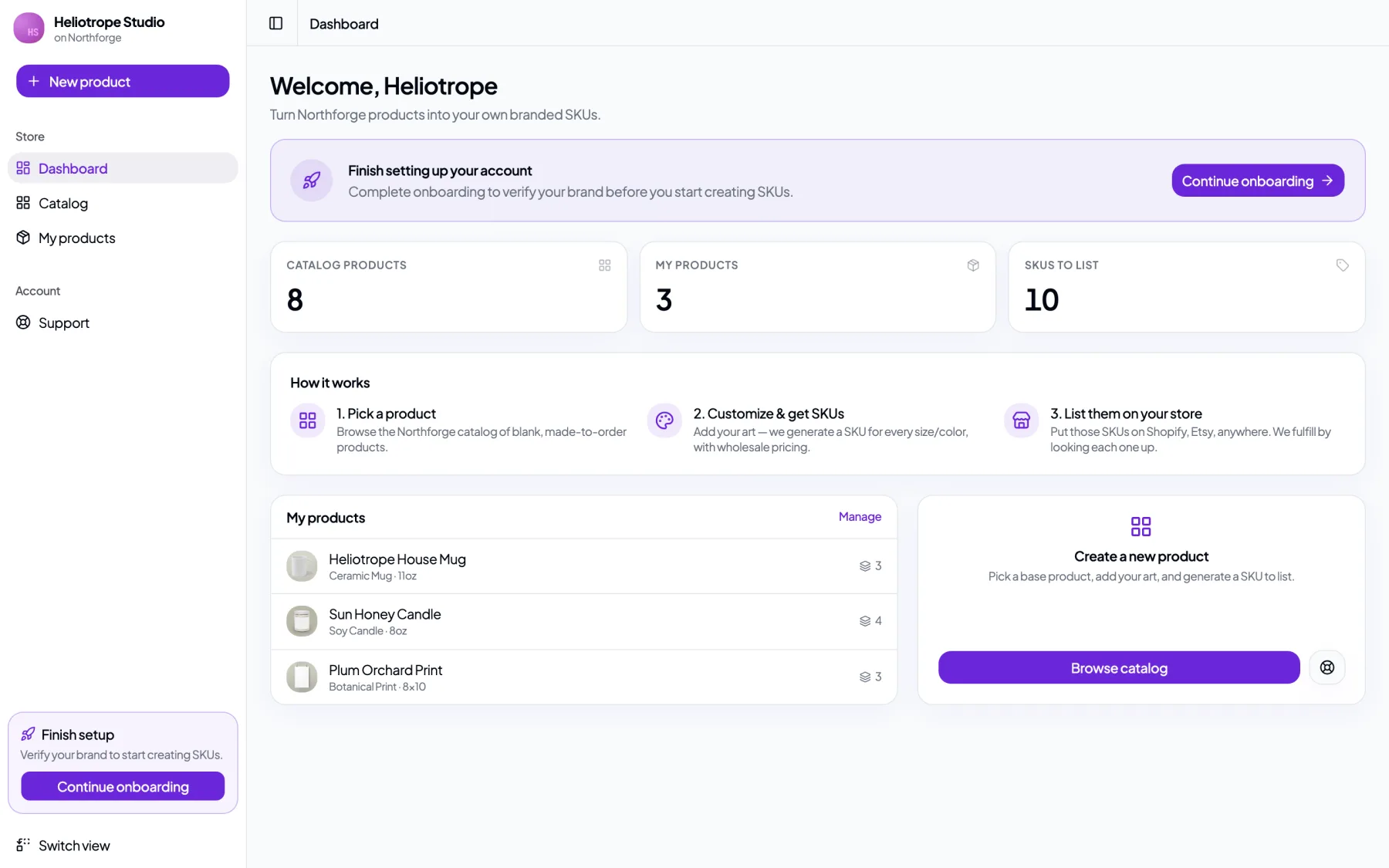 Merchant Onboarding Portal preview